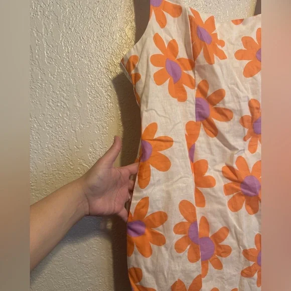 Princess Highway ModCloth Margo Daisy Linen Blend Dress - Picture 4 of 8